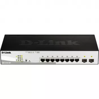 D-Link DGS-1210-10P Zarządzany przełącznik L2 Gigabit Ethernet (10/100/1000) Power over Ethernet (PoE) 1U Czarny