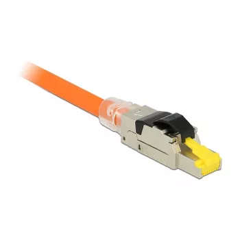 Złącze przewodu RJ45 DeLOCK 86485 Czarny Srebrny Przezroczysty Żółty