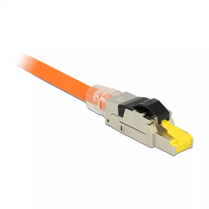Złącze przewodu RJ45 DeLOCK 86485 Czarny Srebrny Przezroczysty Żółty