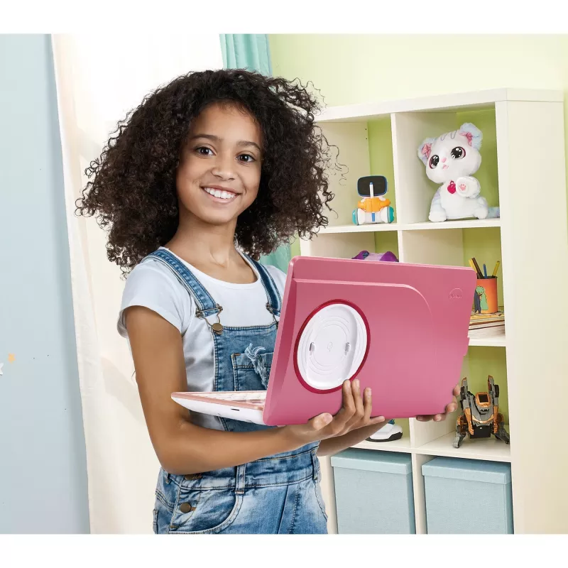 VTech Genio Lernlaptop różowy — laptop edukacyjny dla dzieci, interaktywne urządzenie do nauki