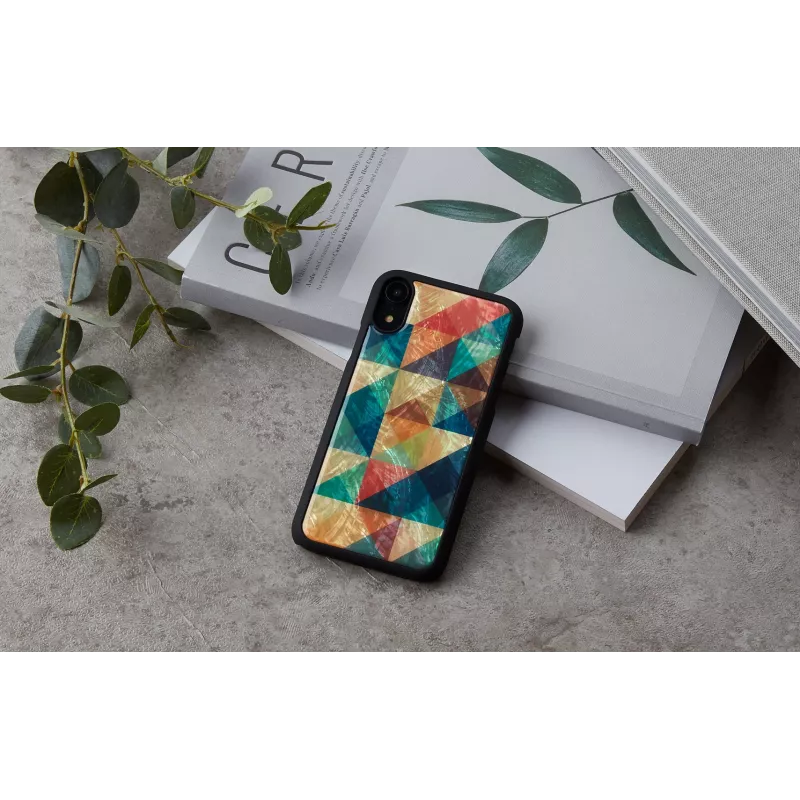 Etui na smartfona iKins do iPhone XR — Mosaic Czarny etui ochronne