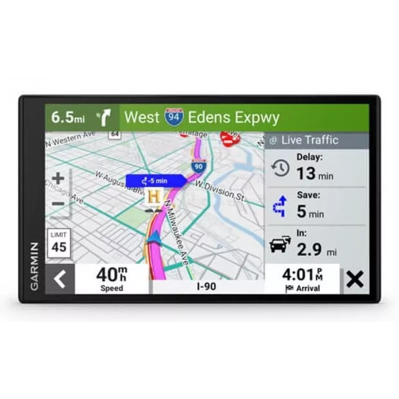 Garmin DriveSmart 76 nawigacja Stała 17,8 cm (7) TFT Ekran dotykowy 239,6 g Czarny (EU MT-D)
