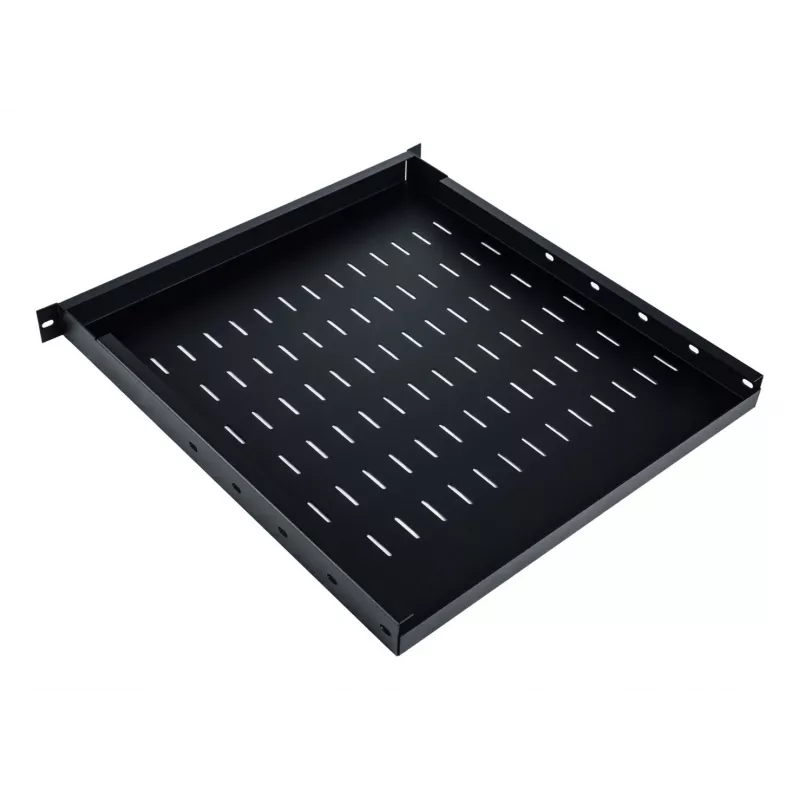 Półka Digitus TN-19-5/9-1U-W-BK Stal Czarny 19 cali 500mm Głębokość