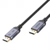 Kabel DisplayPort Unitek C1626GY01-1.5M — 1,5 m, DisplayPort 2.1, męski na męski, 360 Hz, 15360×8640, szary