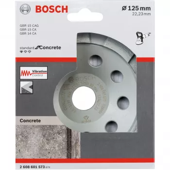 Tarcza diamentowa garnkowa Bosch 2608601573, średnica 125 mm, otwór 22,23 mm do betonu