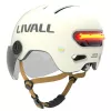 Kask ochronny Livall L23 biały 54–58 cm ze zintegrowanym oświetleniem LED i funkcją SOS