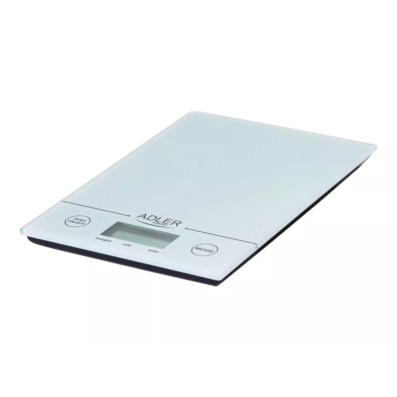 Waga kuchenna Adler AD 3138 w Elektroniczna waga kuchenna Biała Prostokątna