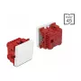 Przełącznik przyciskowy DELOCK Easy 45 1P Biały, 250 V AC, 10 A, 45×45×37 mm
