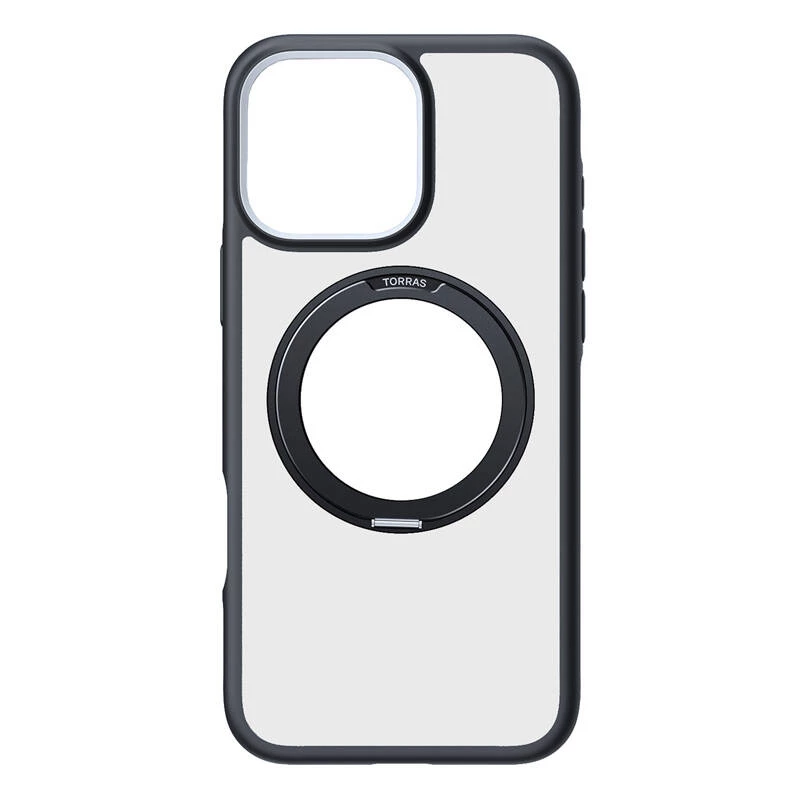 Etui ochronne Torras Ostand R Fusion na iPhone 16 Pro — czarne