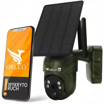 Orllo Bezprzewodowa obrotowa kamera IP 4G LTE z panelem słonecznym ORLLO TZ1 MORO