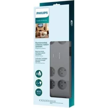 Ochronnik przepięciowy Philips SPN3180A/60 — 8 gniazd, kabel 2,0 m