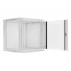 Szafa rack wisząca Lanberg 19'' 12U 600x600mm szara (drzwi szklane)