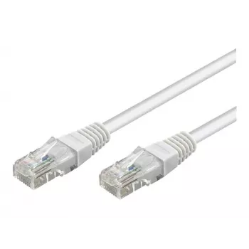 Wentronic Goobay Kabel krosowy CAT 5e, U/UTP, Biały, 3 m - Mieszanka miedzi CCA (68506)