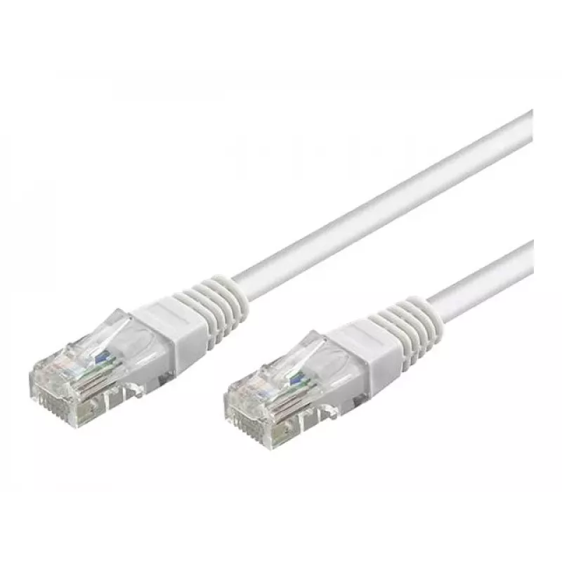 Wentronic Goobay Kabel krosowy CAT 5e, U/UTP, Biały, 3 m - Mieszanka miedzi CCA (68506)
