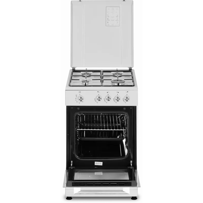 Simfer Cooker 4401SGRBB Typ płyty Gazowa Typ piekarnika Gazowy Biały Szerokość 50 cm 49 L Głębokość 55 cm