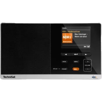 Radio DAB TECHNISAT Digitradio 215 NDR 1 Dabbi Edition — przenośne radio cyfrowe, czarno-srebrne