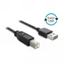Kabel USB DeLOCK 0.5m USB2.0-A/USB2.0-B 83684