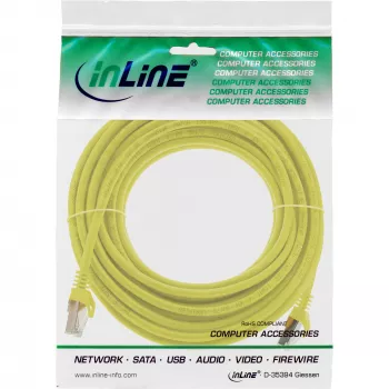 InLine Kabel krosowy SF/UTP Kat.5e żółty 5m