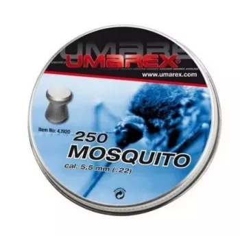 Śrut UMAREX Mosquito 5,5 mm płaski diabolo, 250 szt., stal nierdzewna, kompatybilny z gwintowaną lufą