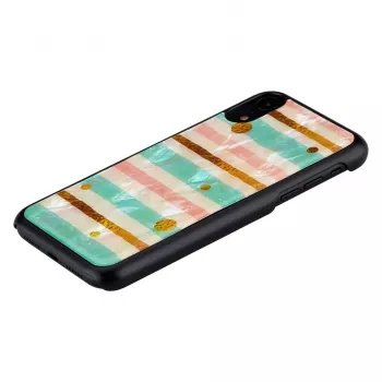Etui na telefon iKins do iPhone XR — ochronna obudowa miętowo-czarna