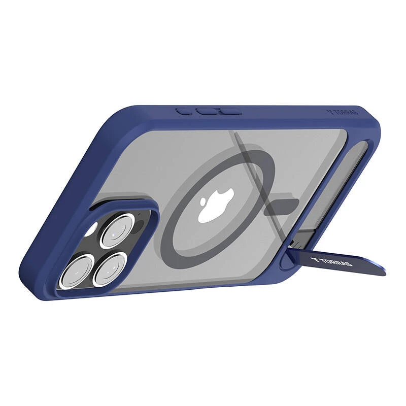 Etui Torras Pstand Series dla iPhone 16 Pro — Niebieskie smukłe lekkie etui ochronne