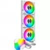 Chłodnica 360 mm Montech HyperFlow ARGB 360 biały — chłodnica cieczowa 360 mm do PC