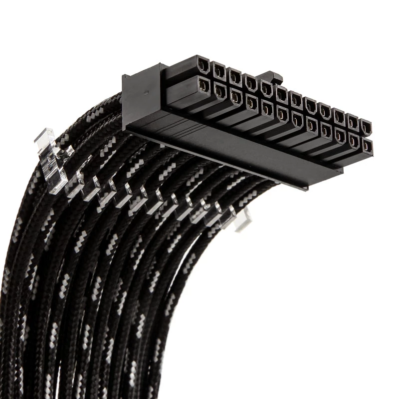 Zestaw przedłużaczy PHANTEKS PH-CB-CMBO_SSV 500mm czarno-srebrny – przedłużacze do komponentów PC