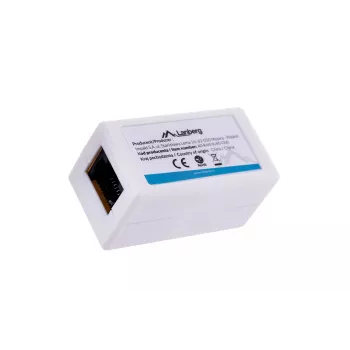 Przejściówka LANBERG RJ-45 na RJ-45, żeński-żeński, U/UTP Cat5e, biały