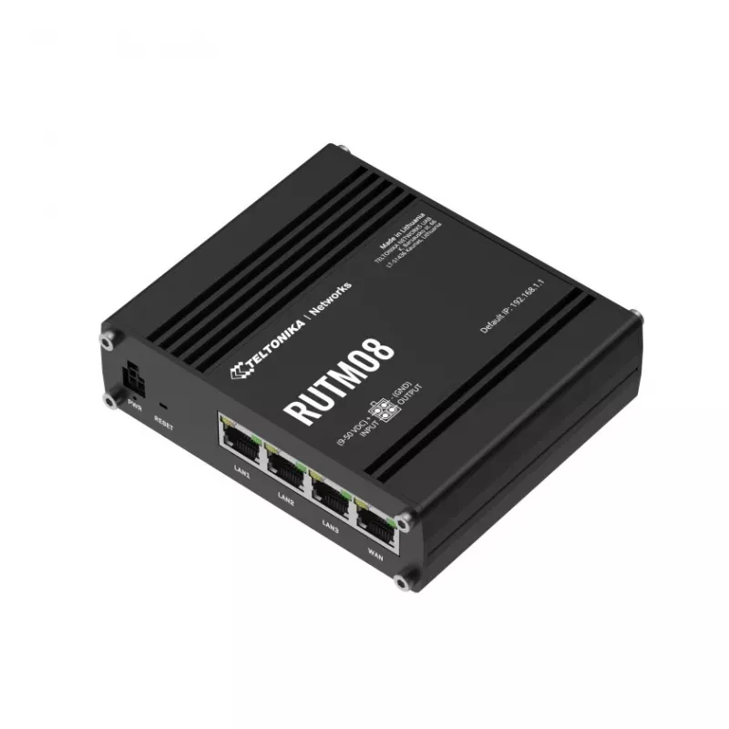 Teltonika RUTM08 router przewodowy Gigabit Ethernet Czarny