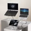 Podstawka pod laptop MEDIA-TECH MT2661 — regulowana wysokość, składana aluminiowa konstrukcja dla notebooków do 17 cali