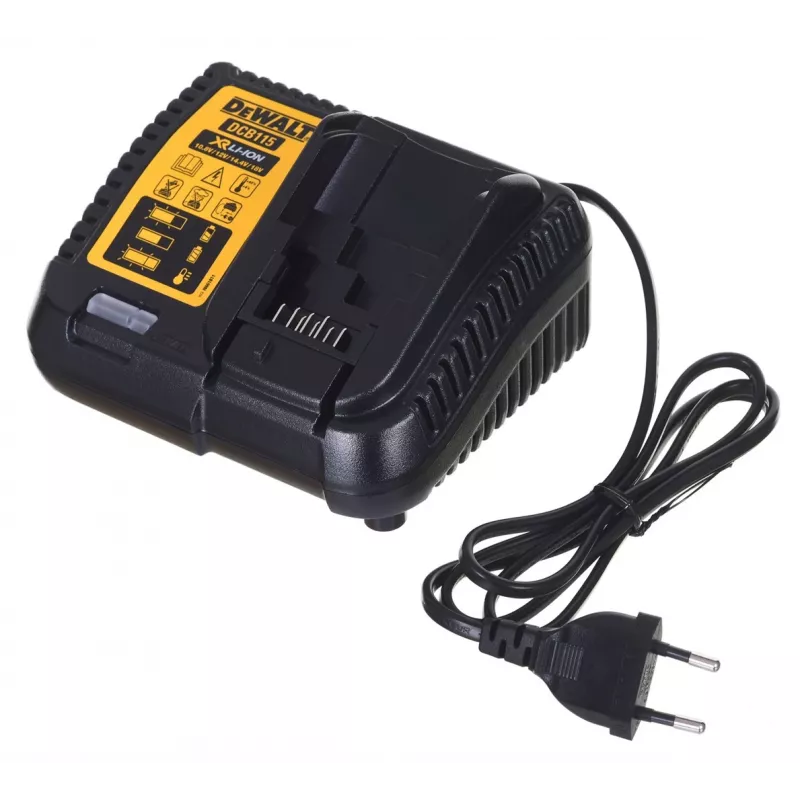 Zestaw narzędzi akumulatorowych DeWALT DCK2080P2T-QW — 18 V Li‑Ion 5 Ah (2x), szlifierka DCG405, wiertarko‑wkrętarka, gwint tarczy szlifierskiej M14, walizka