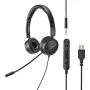 Renkforce RF-HS-360 PC-Headset USB Stereo On Ear Czarny (RF-4737358)