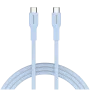 Kabel CANYON OnWire 60CL C-C 60W COLOR Pleciony 1m Jasnoniebieski