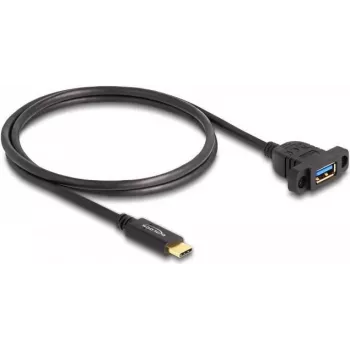 DeLOCK SuperSpeed USB 10 Gbps Kabel USB Type-C męski do USB Type-A żeński 1 m czarny