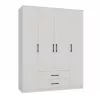 Topeshop ROMANA 160 BIEL KPLB bedroom wardrobe/closet 11 shelves 4 drzwi(s) biały