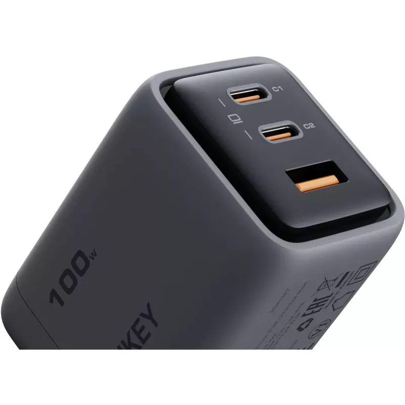 Comet Mix 3 Ładowarka ścienna PA-C5 3xUSB (2xUSB-C i 1xUSB-A) 100W 5A QC5.0 PD3.0 AFC PPS FCP SCP