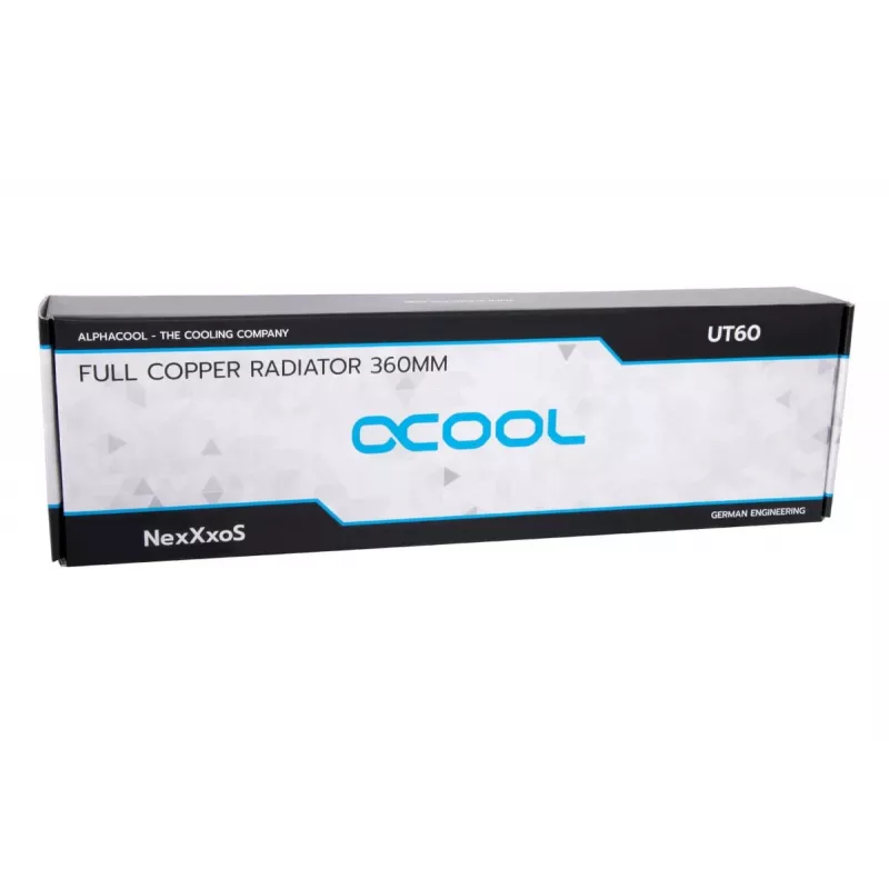Radiator Alphacool 14390 miedź stal czarny 125 mm x 415 mm x 60 mm