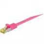 Kabel sieciowy Goobay 91587 magenta 1m Cat7 S/FTP