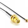 ALLNET ANT-PIG-UFL-SMAF-30 Kabel koncentryczny 0,3 m i FL SMA czarny - złoty (ANT-PIG-UFL-SMAF-30)