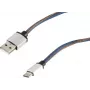 Kabel USB S/CONN 14-50030 USB 2.0 2 m USB A USB C Niebieski