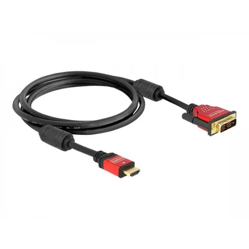 Kabel HDMI - DVI DeLOCK 84342 1,8 m męski / męski