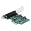 DeLOCK - Adapter Parallel/Serial - PCIe 1,1 Low-Profile - parallel x 1 + Serial x 2 (90413)