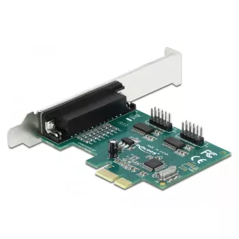 DeLOCK - Adapter Parallel/Serial - PCIe 1,1 Low-Profile - parallel x 1 + Serial x 2 (90413)
