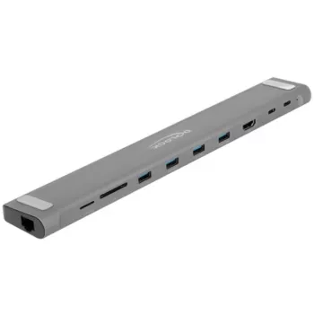 DeLOCK USB Type-C cienki Docking Station 4K HDMI USB 3.2 Gen 1 LAN SD PD 3.0