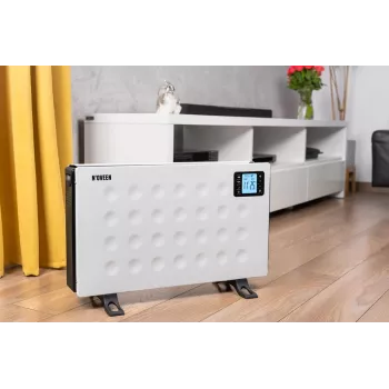 Grzejnik elektryczny konwektorowy NOVEEN CH8000 — 2000 W, 3 poziomy mocy, timer, pilot, biały