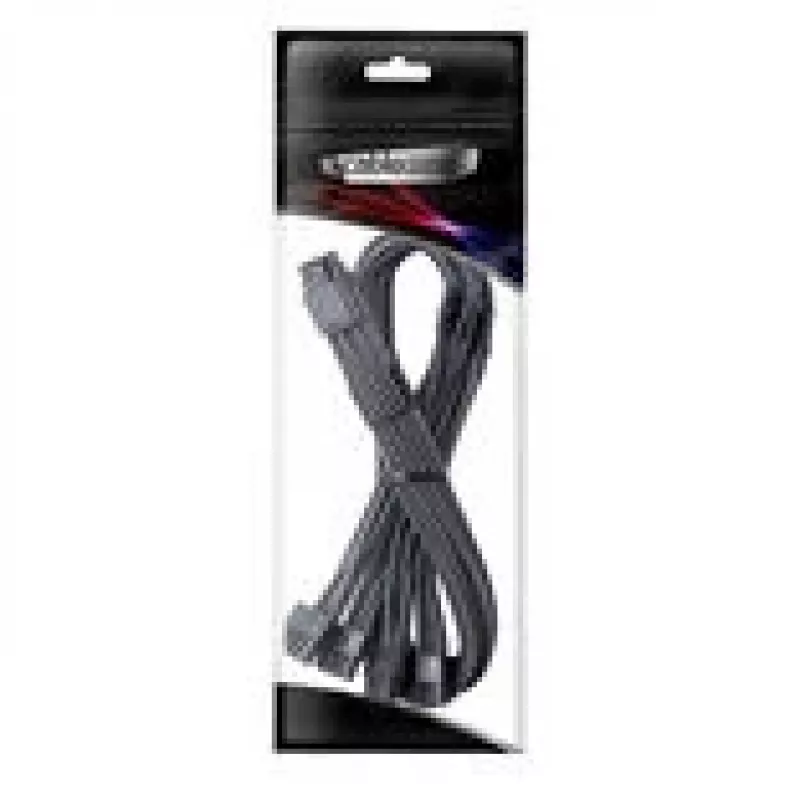Zestaw przedłużaczy CableMod C-Series Pro ModMesh 16-pin na 4×8-pin do zasilaczy Corsair Type 4/3, carbon, 60 cm