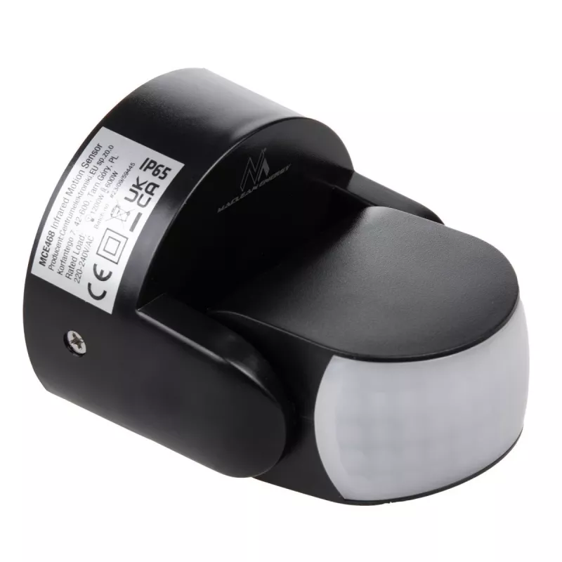 Infrared Motion Sensor MACLEAN MCE468B IP65 — podczerwony detektor obecności, odporny na warunki atmosferyczne