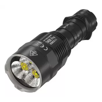 Latarka ręczna Nitecore TM9K PRO — 9900 lm, ładowanie przez USB, IP68, 133 mm, 227 g, aluminium, czarna
