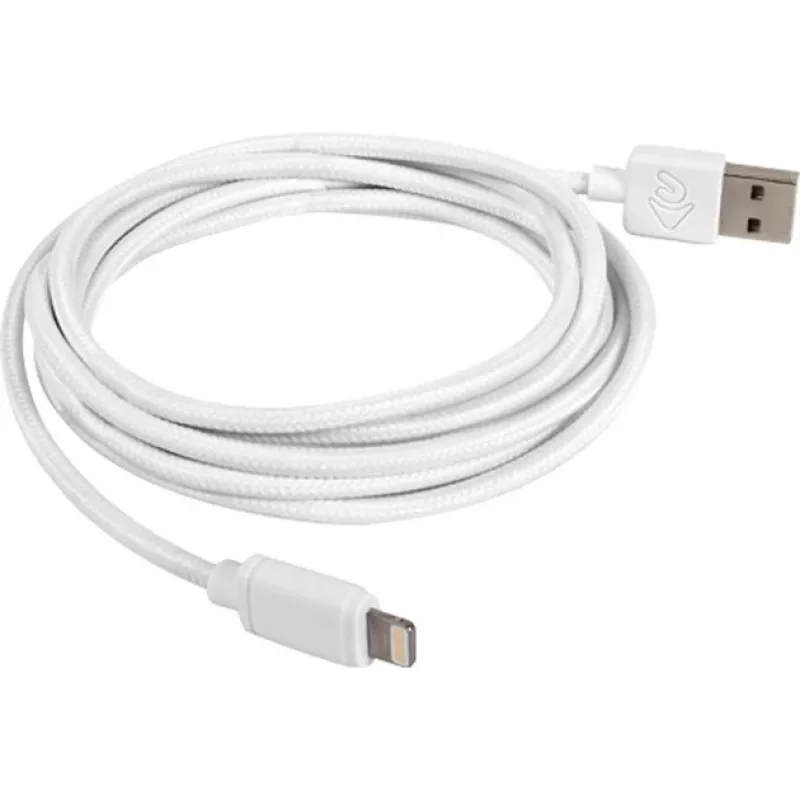 Kabel adaptera USB 2.0, wtyk USB-A > wtyk Lightning (biały, 2,0 metra)