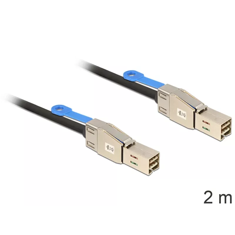 Kabel DeLOCK 83395 Serial Attached SCSI (SAS) 2 m Czarny
